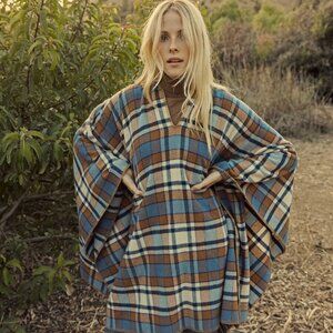 DÔEN DUSK PONCHO - SAINT MORITZ PLAID